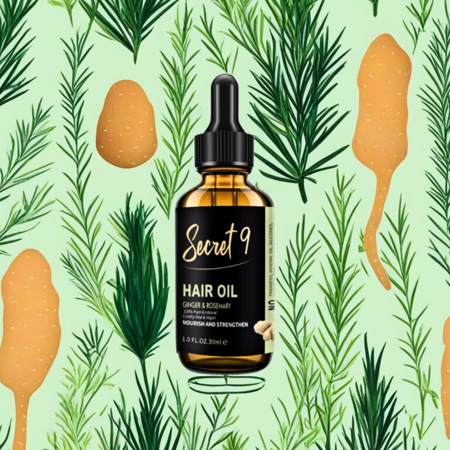 Hair Oil Ginger & Rosemary